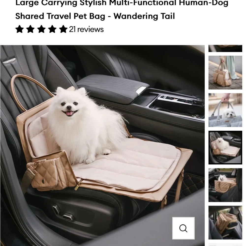 Petunia Pickle Bottom Pink Quilted Dog Carrier